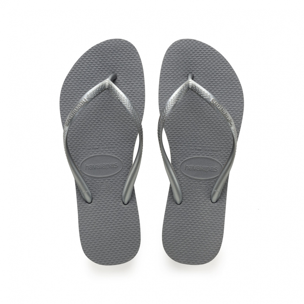 ハワイアナス slim 4000030 5178 レディース マリン ビーチサンダル : グレー havaianas