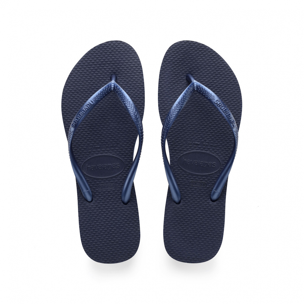 ハワイアナス slim 4000030 555 レディース マリン ビーチサンダル : ネイビー havaianas