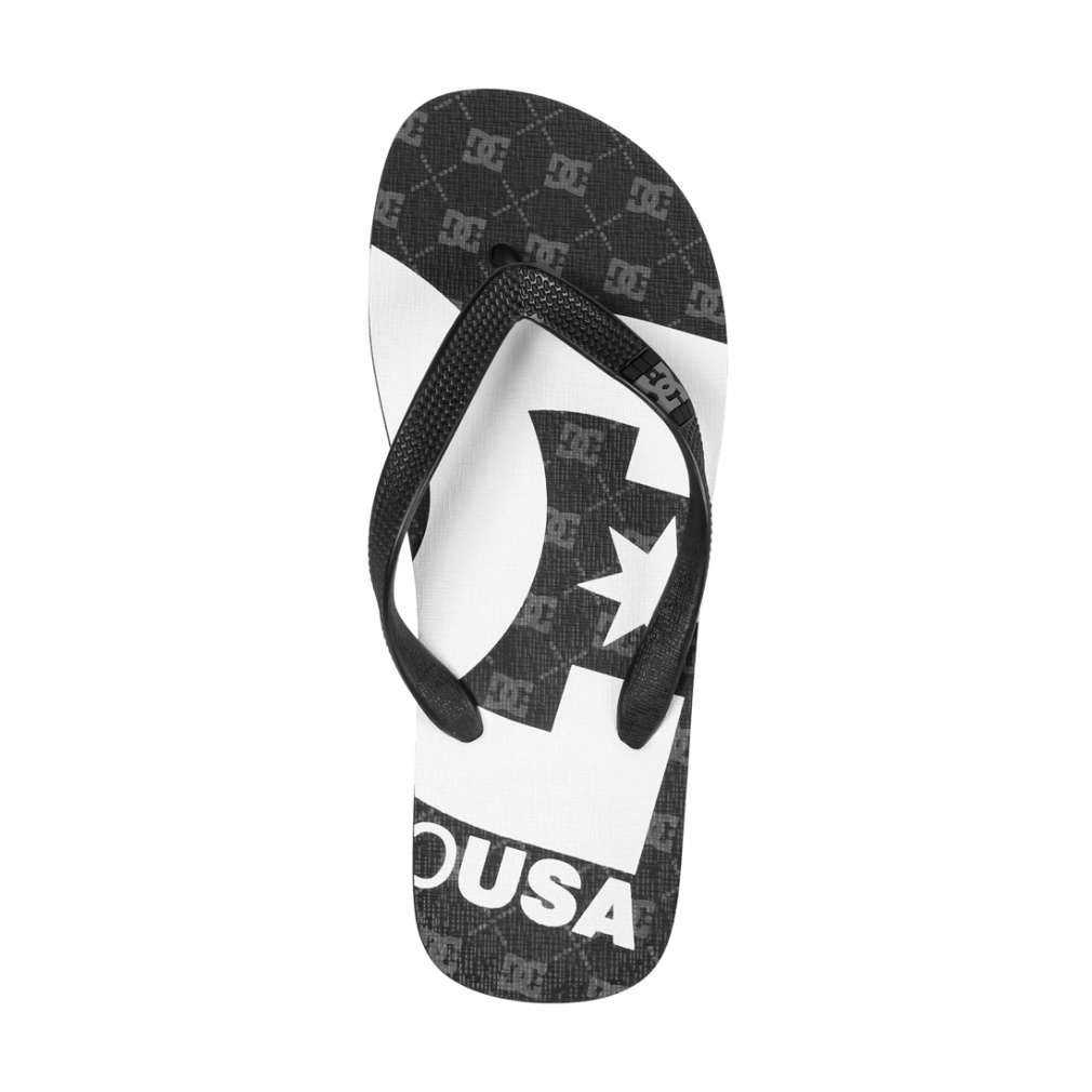 ディーシーシューズ SPRAY GRAFFIK DM231037 メンズ マリン ビーチサンダル : ブラック DC SHOES