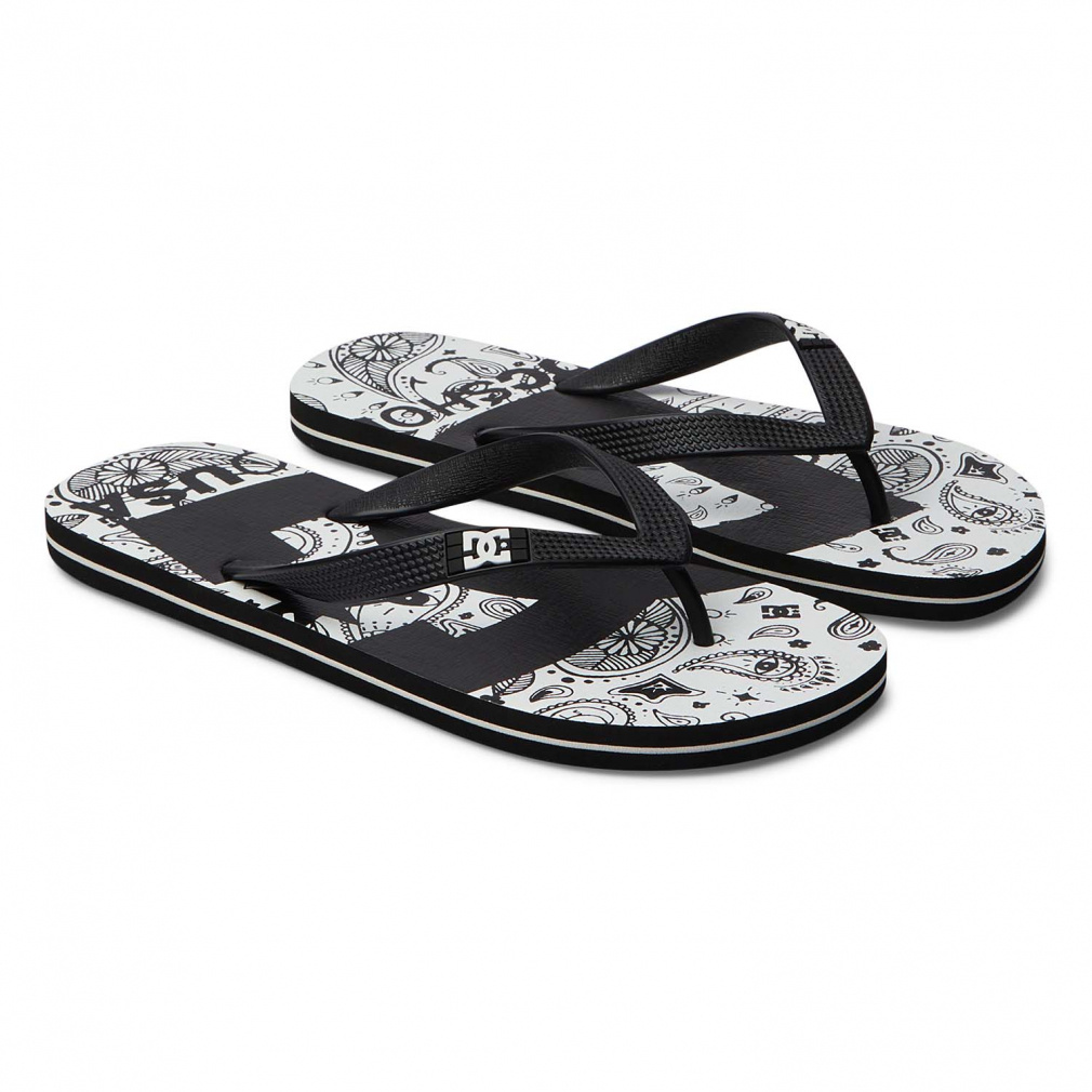 ディーシーシューズ SPRAY GRAFFIK DM241031 TKD メンズ マリン ビーチサンダル : ホワイト DC SHOES