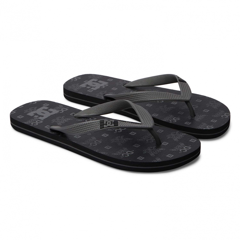 ディーシーシューズ SPRAY GRAFFIK DM241031 XKSK メンズ マリン ビーチサンダル : ブラック DC SHOES