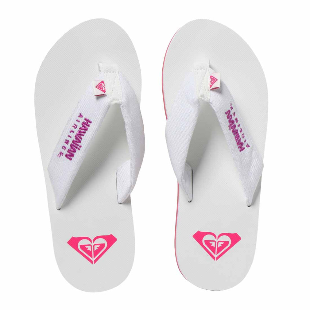 ロキシー ROXY × HAWAIIAN AIRLINES FLIP FLOP (RSD262201 WHT