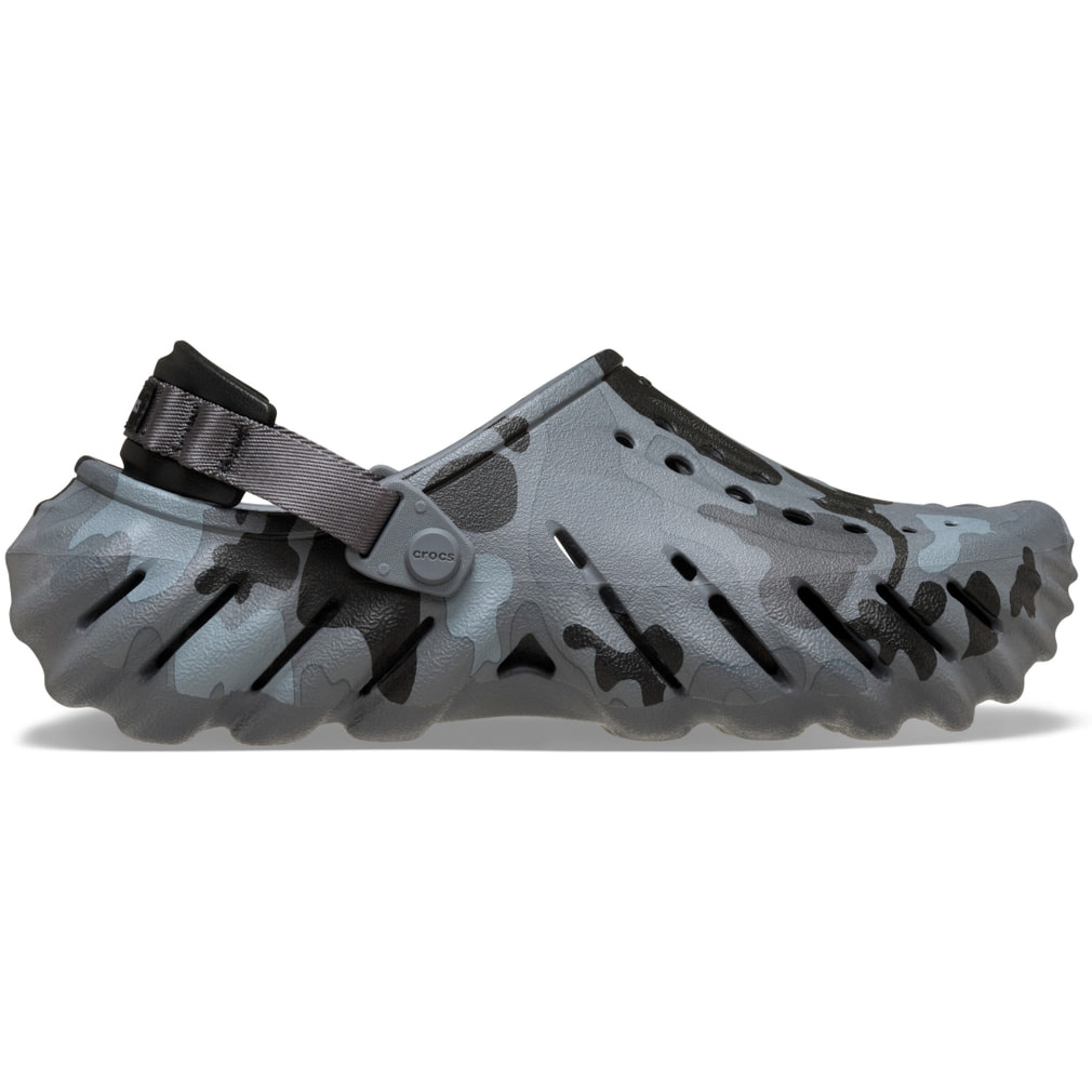 �N���b�N�X Echo Duck Camo Clog 211981-082 �N���b�O�T���_�� : �O���[ crocs