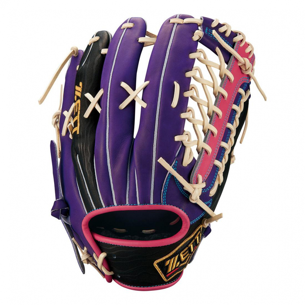 ETT 野球グローブ 黒/ピンク/黄 ETT 野球グローブ 黒/ピンク/黄 エスエスケイ グローブ 大人