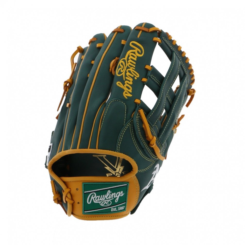 ローリングス HYPER TECH MLB TEAM アスレチックス 外野手用 GR5HTMY719-OAK 軟式用 野球 野手用グローブ Rawlings