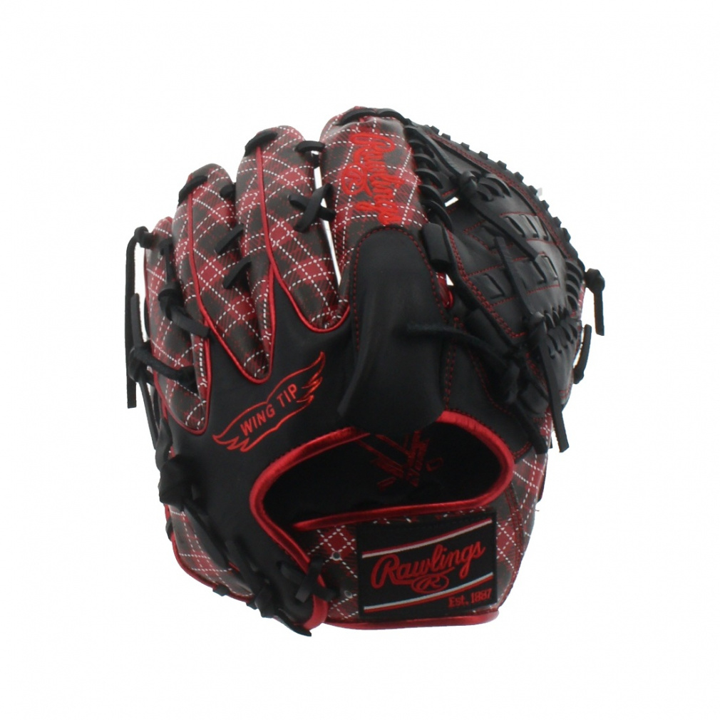 ローリングス 軟式用 HYPER TECH GRAPHIC -Tartan Check- 投手用 GR4FHTGA15W 野球 ピッチャー用グローブ 右投用 Rawlings グラブ