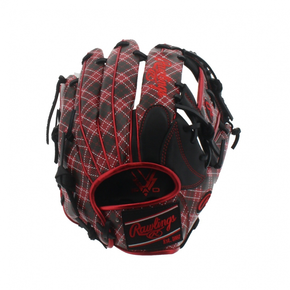 ローリングス 軟式用 HYPER TECH GRAPHIC -Tartan Check- GR4FHTGN62 野球 内野手用グローブ 右投用 Rawlings グラブ