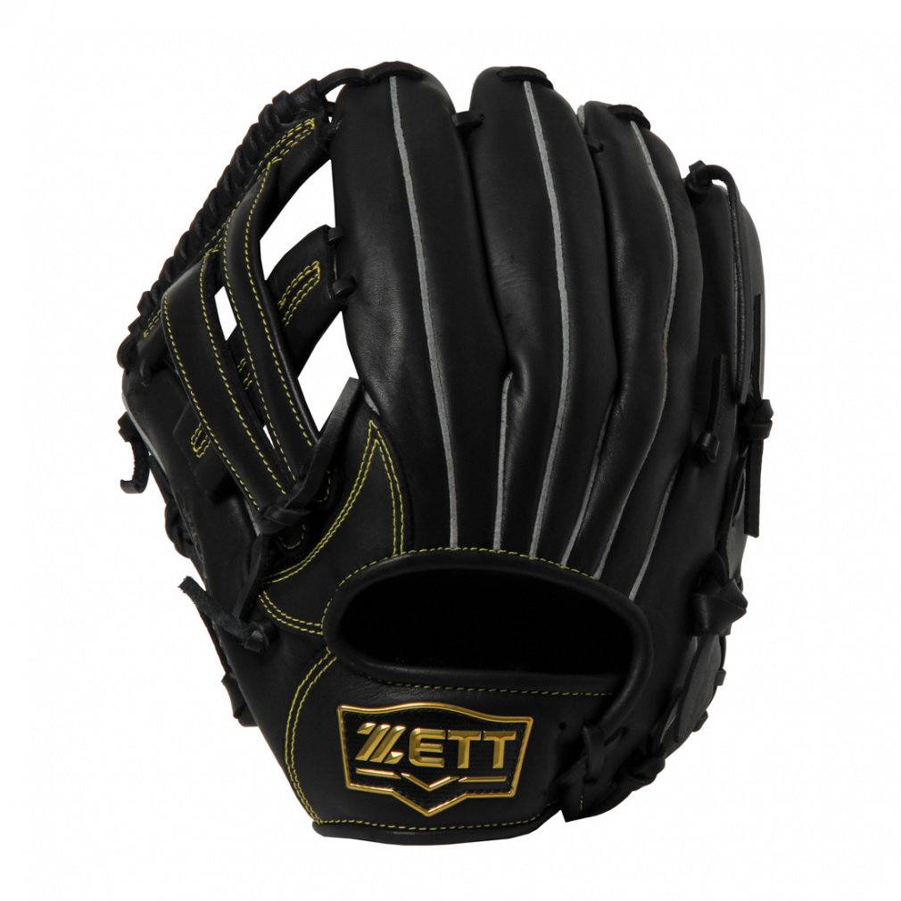 ZETT 軟式グローブ　ブラック ゼット 軟式グラブ ソフトステアシリーズ オールラウンド用 左投用