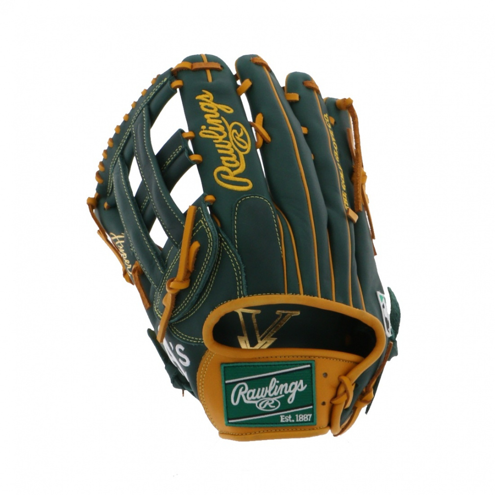 ローリングス HYPER TECH MLB TEAM アスレチックス 外野手用 左投用 GR5HTMY719-OAK-RH 軟式用 野球 野手用グローブ Rawlings