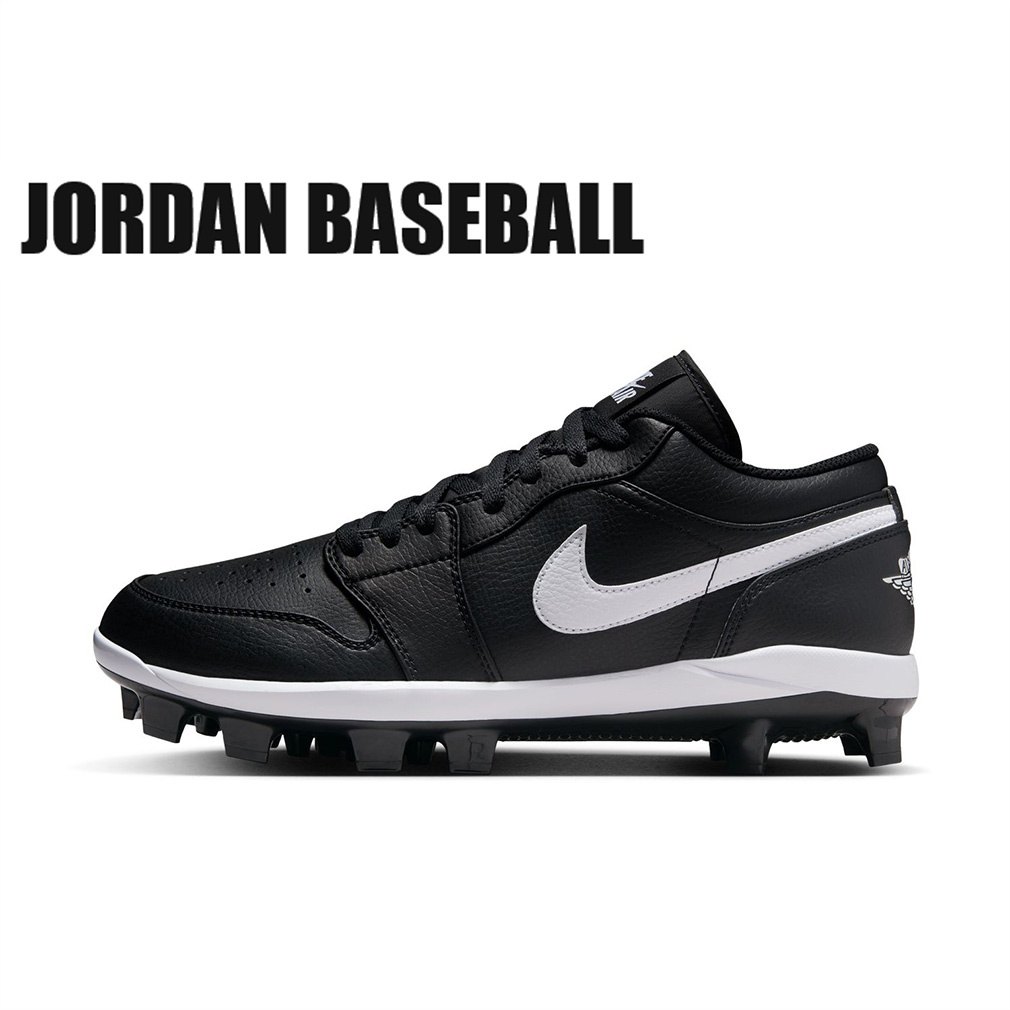 ジョーダン JORDAN 1 RETRO MCS LOW ジョーダン 1 レトロ MCS ロー CJ8524-011 野球 スパイクシューズ 国内正規品 : ブラック JORDAN