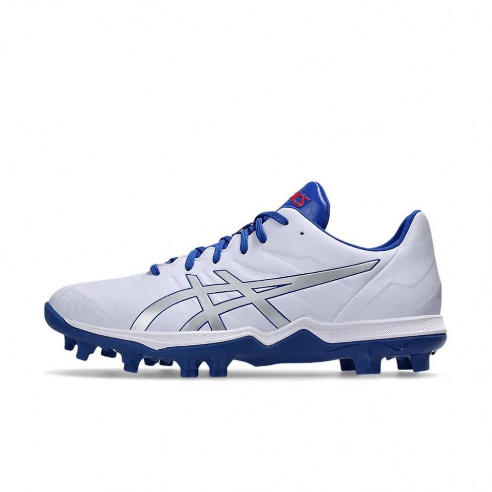 アシックス GOLDSTAGE FANG ゴールドステージ ファング 1121A067 野球 スパイクシューズ : ホワイト×ブルー asics