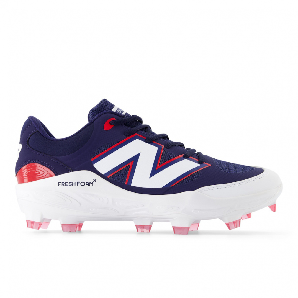ニューバランス L3000 V7 PU Molded PL3000H7 野球 スパイクシューズ 2E : ネイビー×ホワイト New Balance