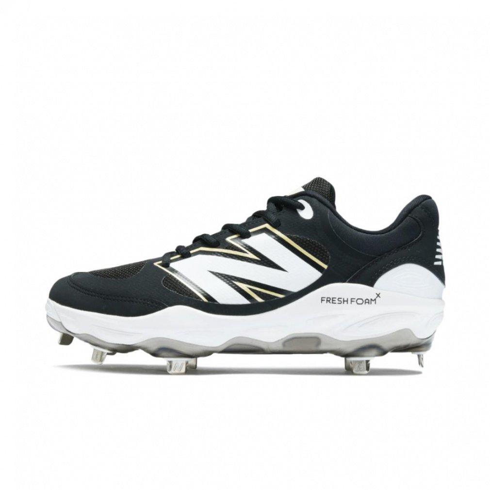 ニューバランス FRESH FOAM X 3000v7 Metal L3000BK7 野球 スパイクシューズ 2E : ブラック×ホワイト New Balance
