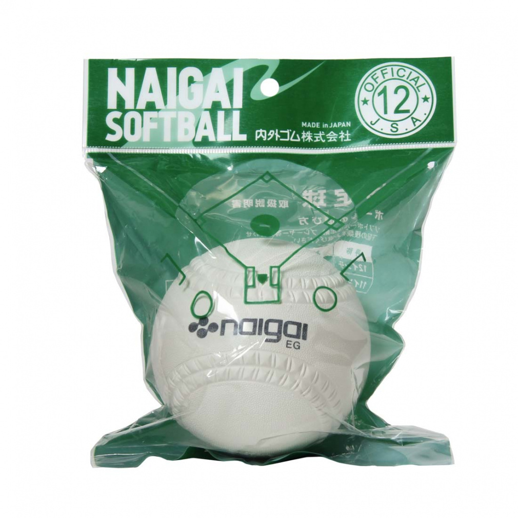 ナイガイ ソフトボール 検定球12インチ 136702 ソフトボール 公認球 NAIGAI