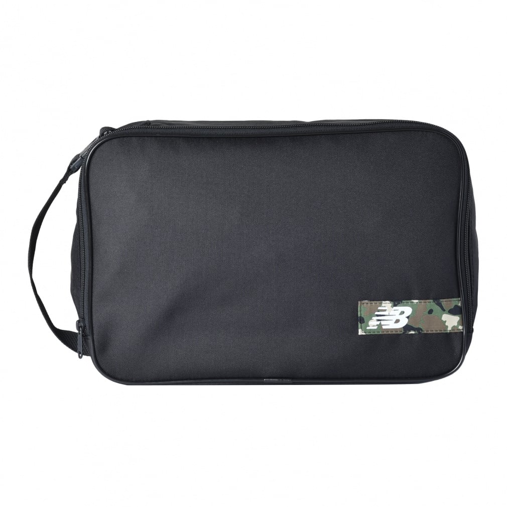 シューズケース L(ブラック×アーミーグリーン-FREE)