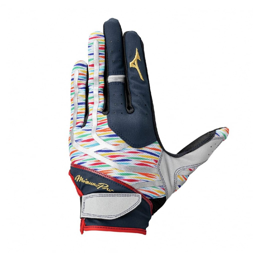 【ミズノプロ】守備手袋 BASEBALL DREAM PACK【左手用】(ネイビー×グレー-S)