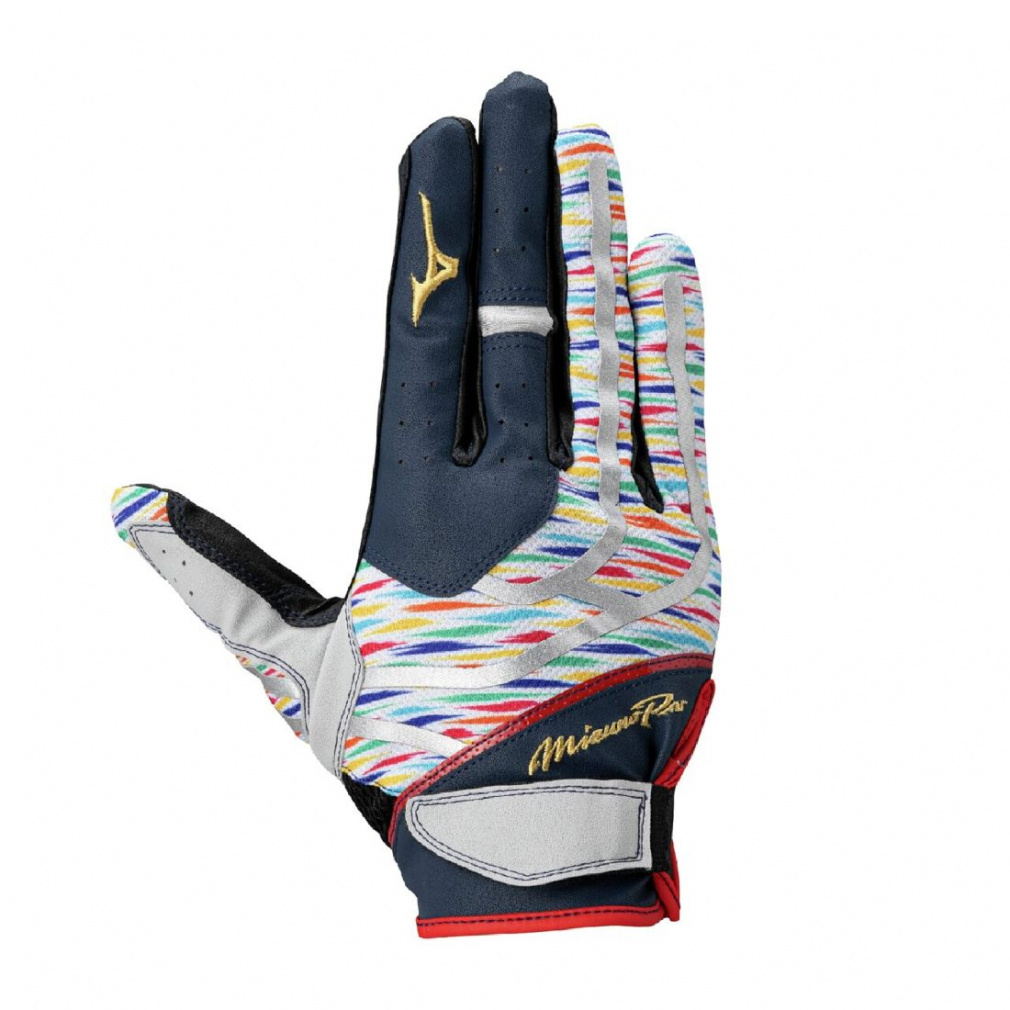 【ミズノプロ】守備手袋 BASEBALL DREAM PACK【右手用】(ネイビー×グレー-M)
