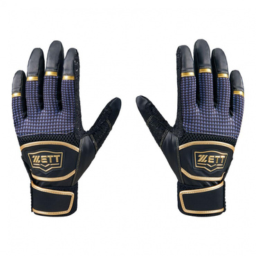 ノンスリップ バッティンググローブ 両手用(ブラック-S)