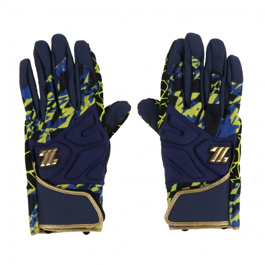 GRAPHIC GLIP GLOVE(ネイビー×イエロー-S)
