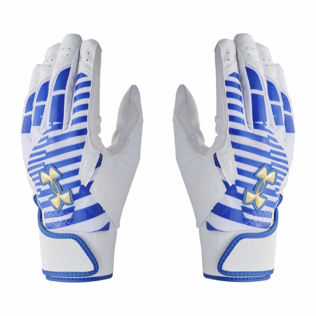 UAクリーンアップ プロ バッティンググローブ(ホワイト×ブルー-S)