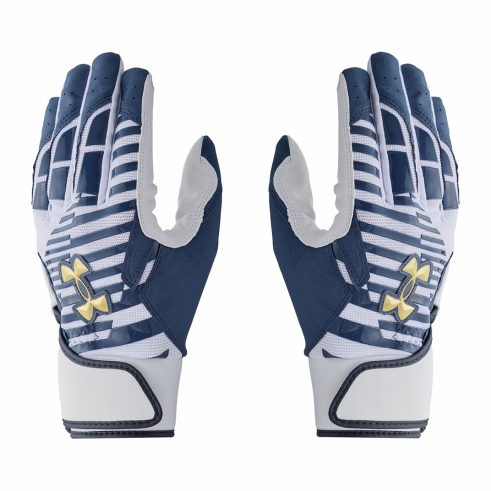 UAクリーンアップ プロ バッティンググローブ(ホワイト×ネイビー-S)