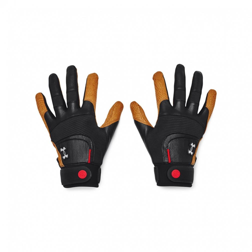 UAハーパー プロ バッティンググローブ(ブラック×シルバー-S)