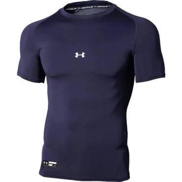 UA HEATGEAR ARMOUR COMPRESSION SHORTSLEEVE CREW(ネイビー-S　メンズ)