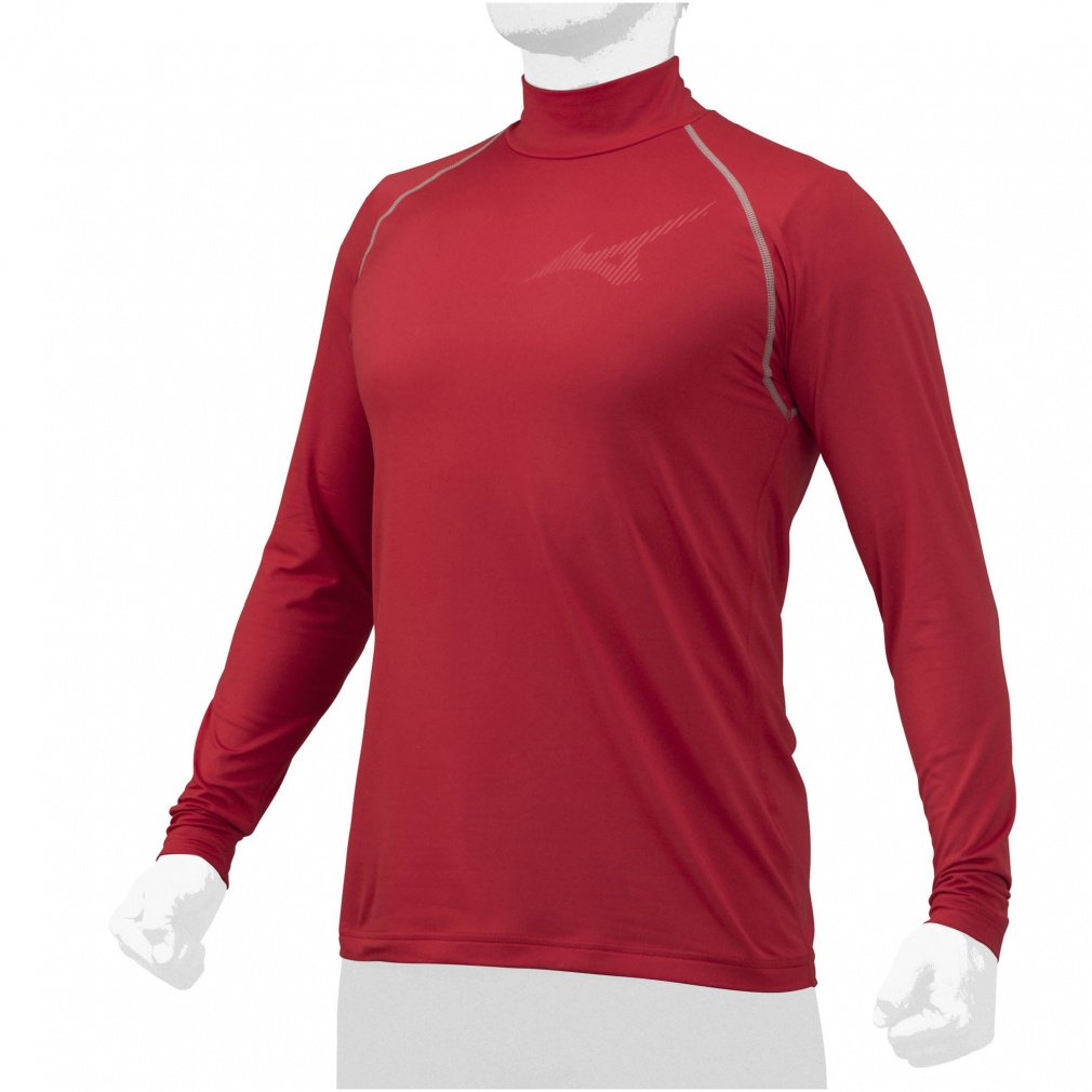 ミズノ メンズ 野球 長袖アンダーシャツ 裏起毛 ハイネック 長袖 12JA2P12 MIZUNO