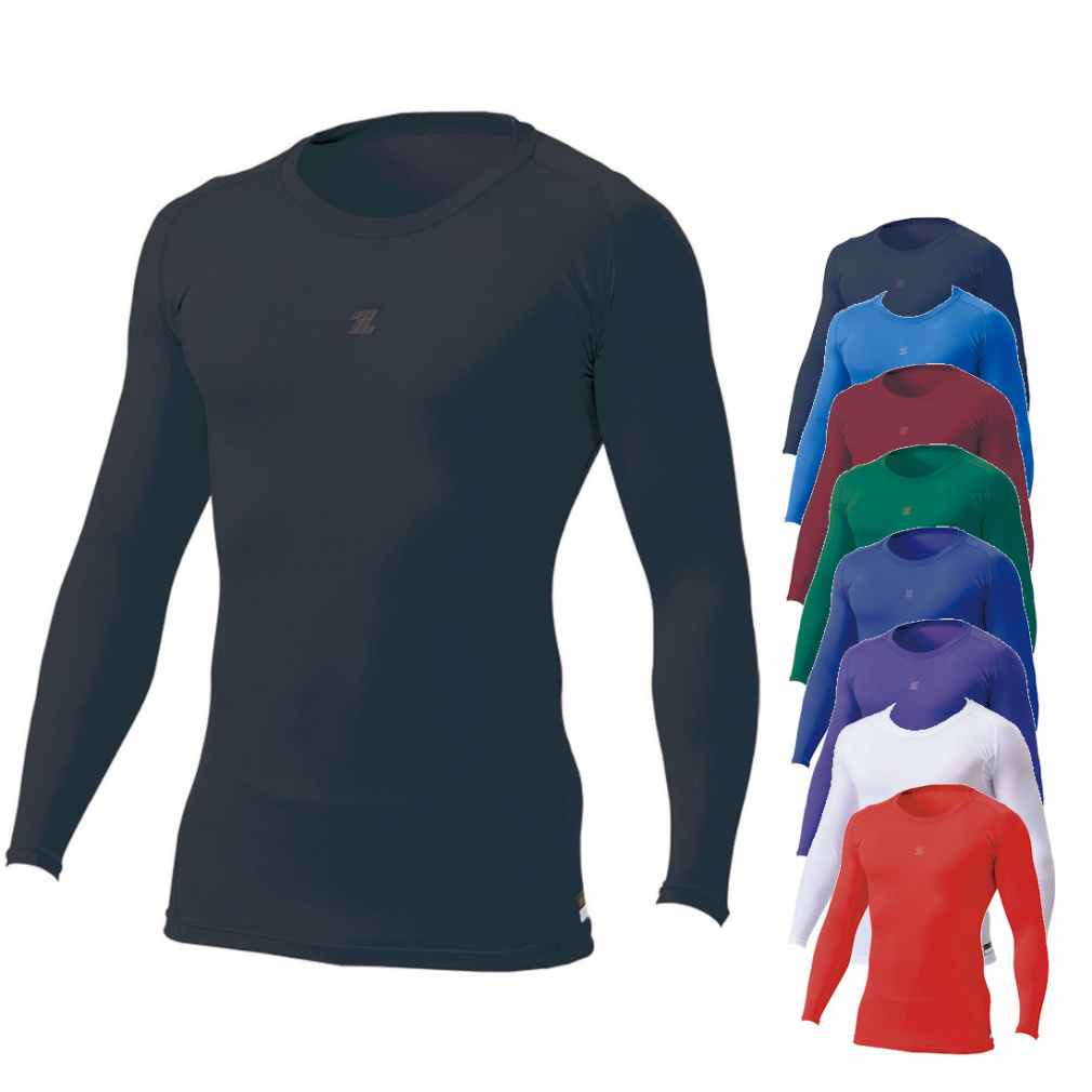 ゼット メンズ 野球 長袖アンダーシャツ フィジカルコントロールウエア プロステイタス クルーネック BPRO800C ZETT