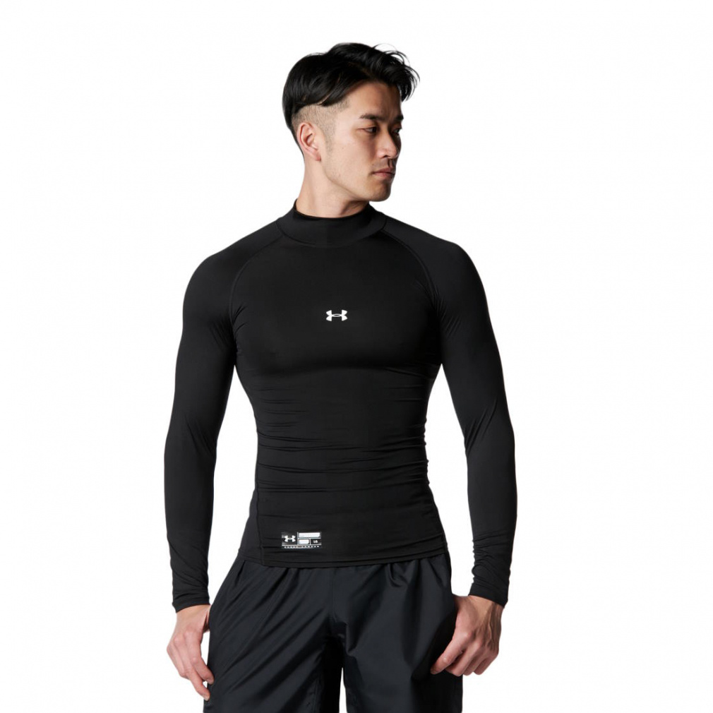 アンダーアーマー メンズ 野球 長袖アンダーシャツ ヒートギア アーマー コンプレッション ロングスリーブ モック 1358645 UNDER ARMOUR