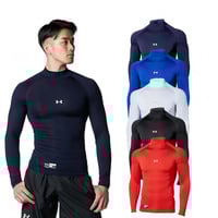 UA HEATGEAR ARMOUR COMPRESSION LONGSLEEVE MOCK
