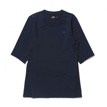 icoolコンプレッションインナー 半袖クルーネック(ネイビー-130cm)