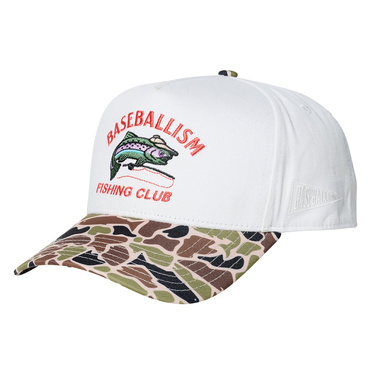 FISHING CLUB ANGLER FIVE PANEL ROPE CAP - CAMO