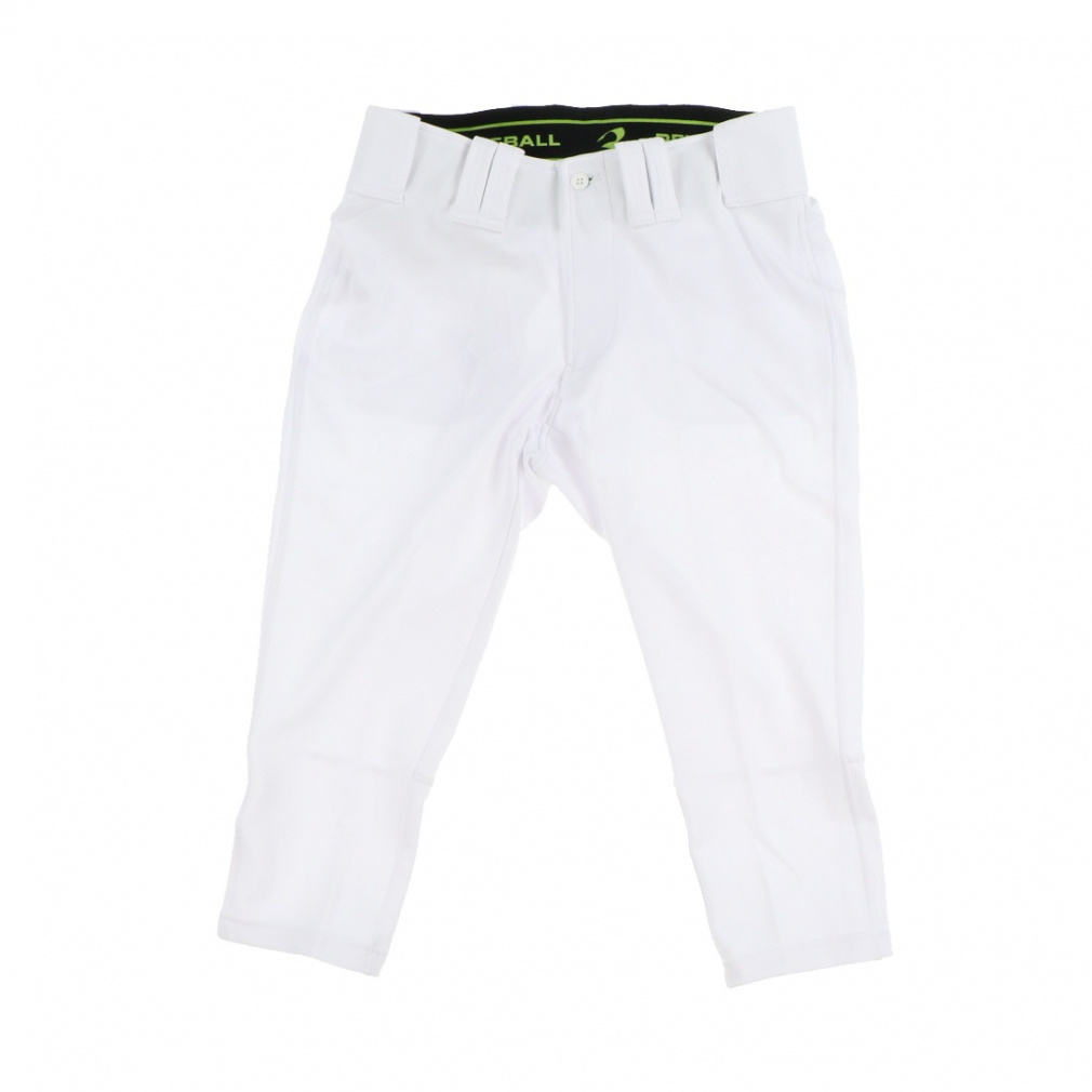 V12 ホワイト スリムフィットパンツ 高身長 接触冷感ストレッチきれいめワイドパンツ（薄手素材）丈