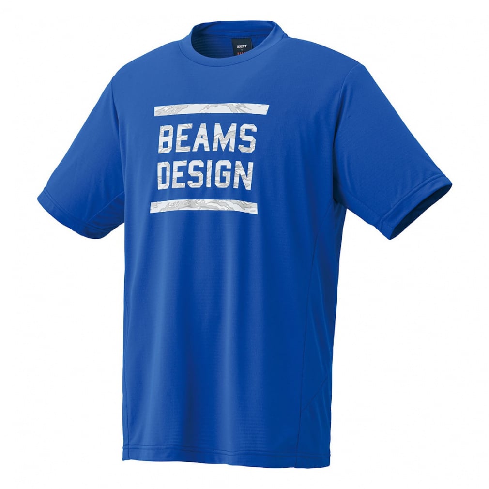 ZETT by BEAMS DESIGN Tシャツ(ブルー-3XL)
