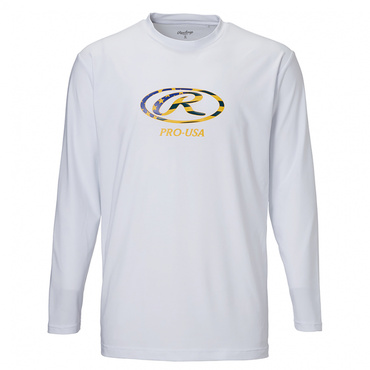 「オーバルR」ビックロゴ長袖Tシャツ