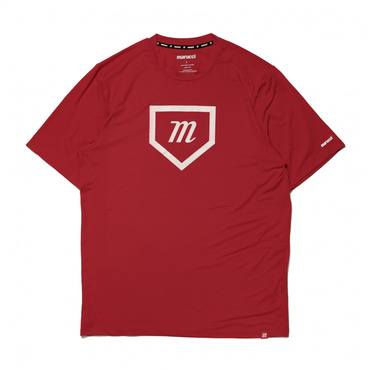 ADULT HOMEPLATE PERFORMANCE TEE RED