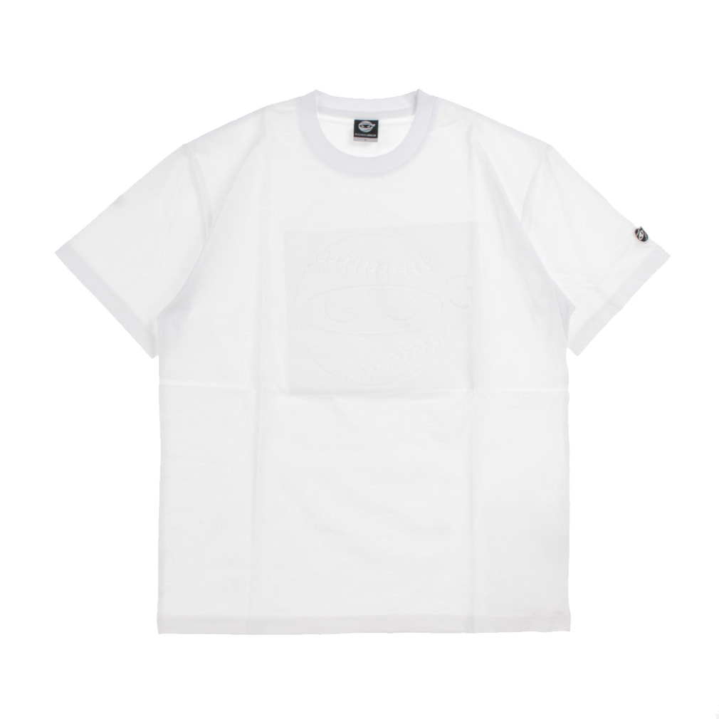 エンボスロゴTシャツ(ホワイト-M)