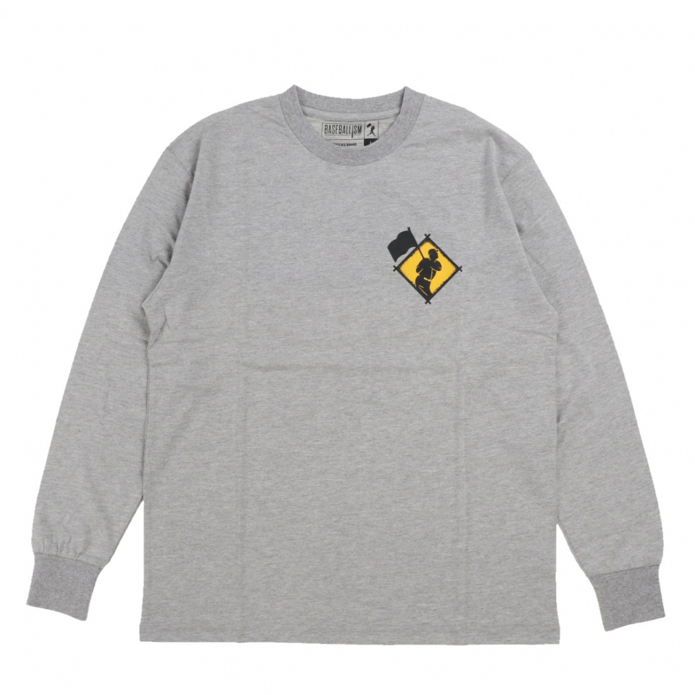 LONG TEE-STICK-(グレー-M)