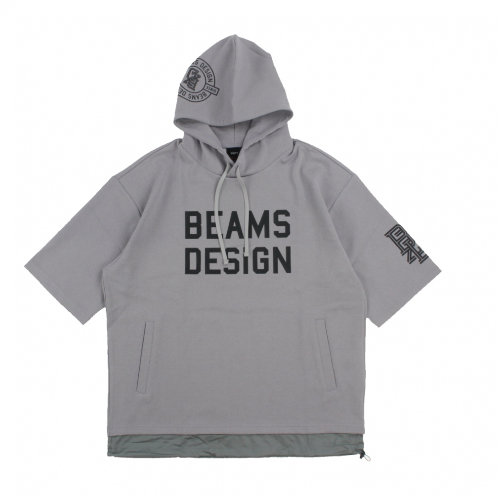 ZETT by BEAMS DESIGN 半袖スウェットパーカ