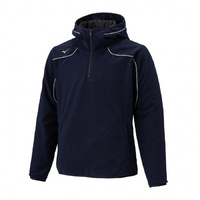 ミズノ メンズ 野球 長袖ウインドブレーカー フリースフーディ(ハーフ