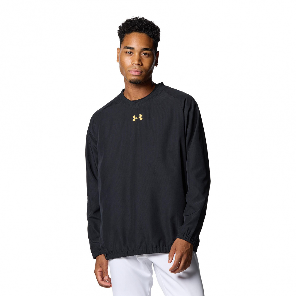 アンダーアーマー メンズ 野球 撥水加工 長袖ウインドブレーカー UA Vネック ジャケット 1381263 UNDER ARMOUR
