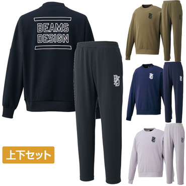 ZETT by BEAMS DESIGN 丸首スウェット ・ スウェットパンツ 上下セット