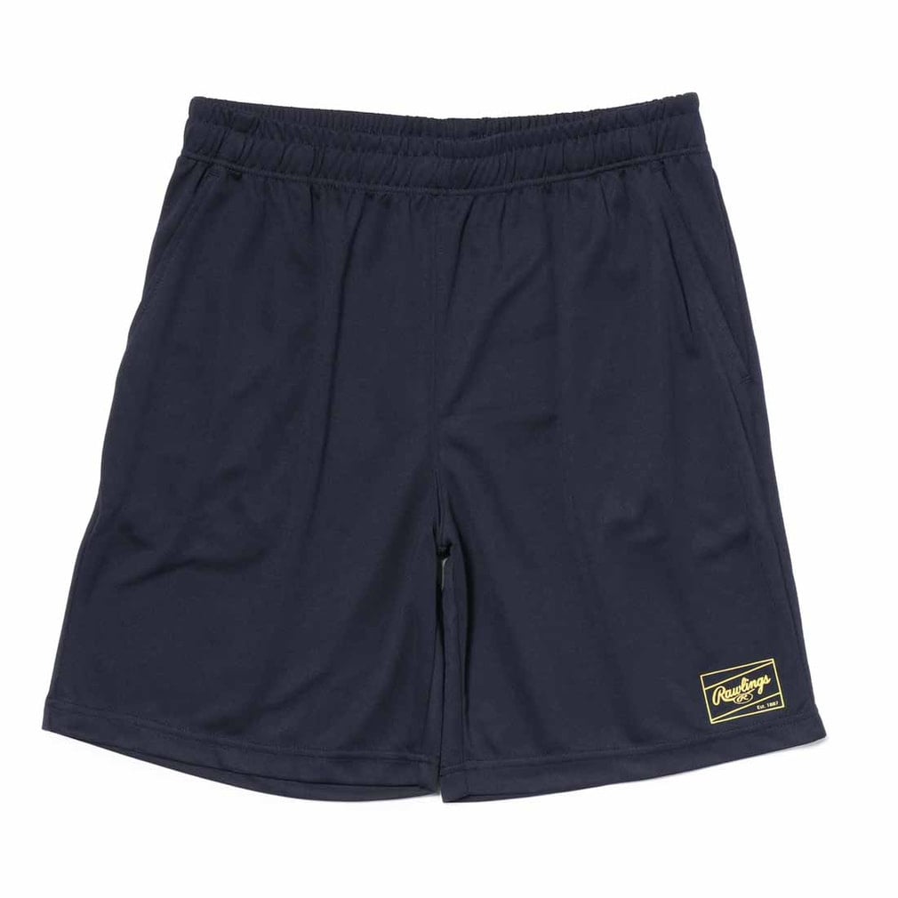 パッチロゴハーフパンツ(ネイビー-M)