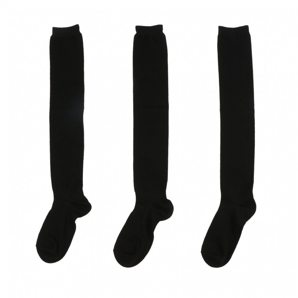 カラーソックス 3足組(ブラック-M)