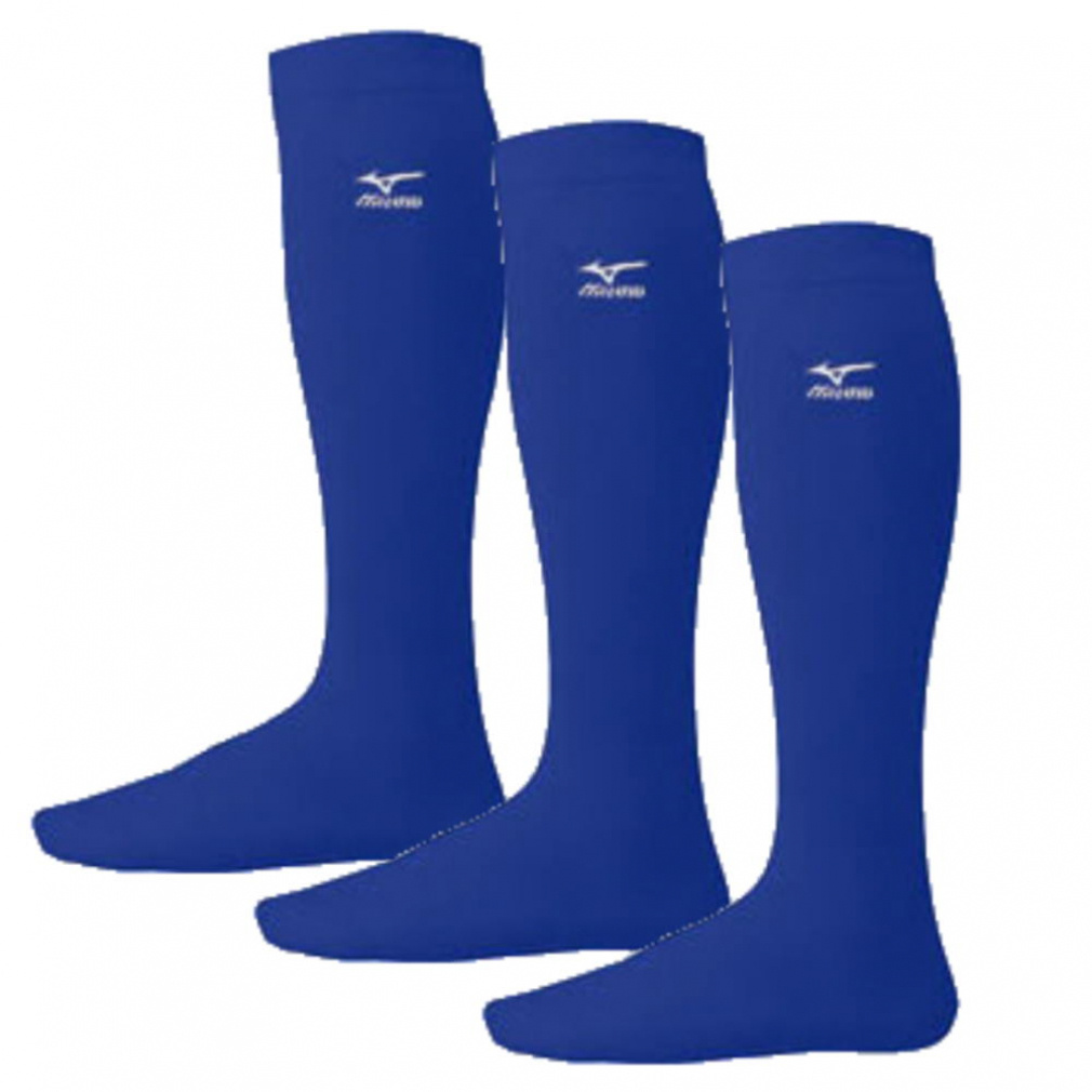 カラーソックス 3足組(ブルー-L)