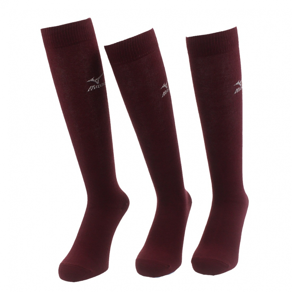 カラーソックス 3足組(ワイン-L)