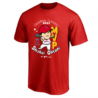 エンゼルス大谷翔平選手 ア・リーグ MVP 記念 2023 アート Tシャツ