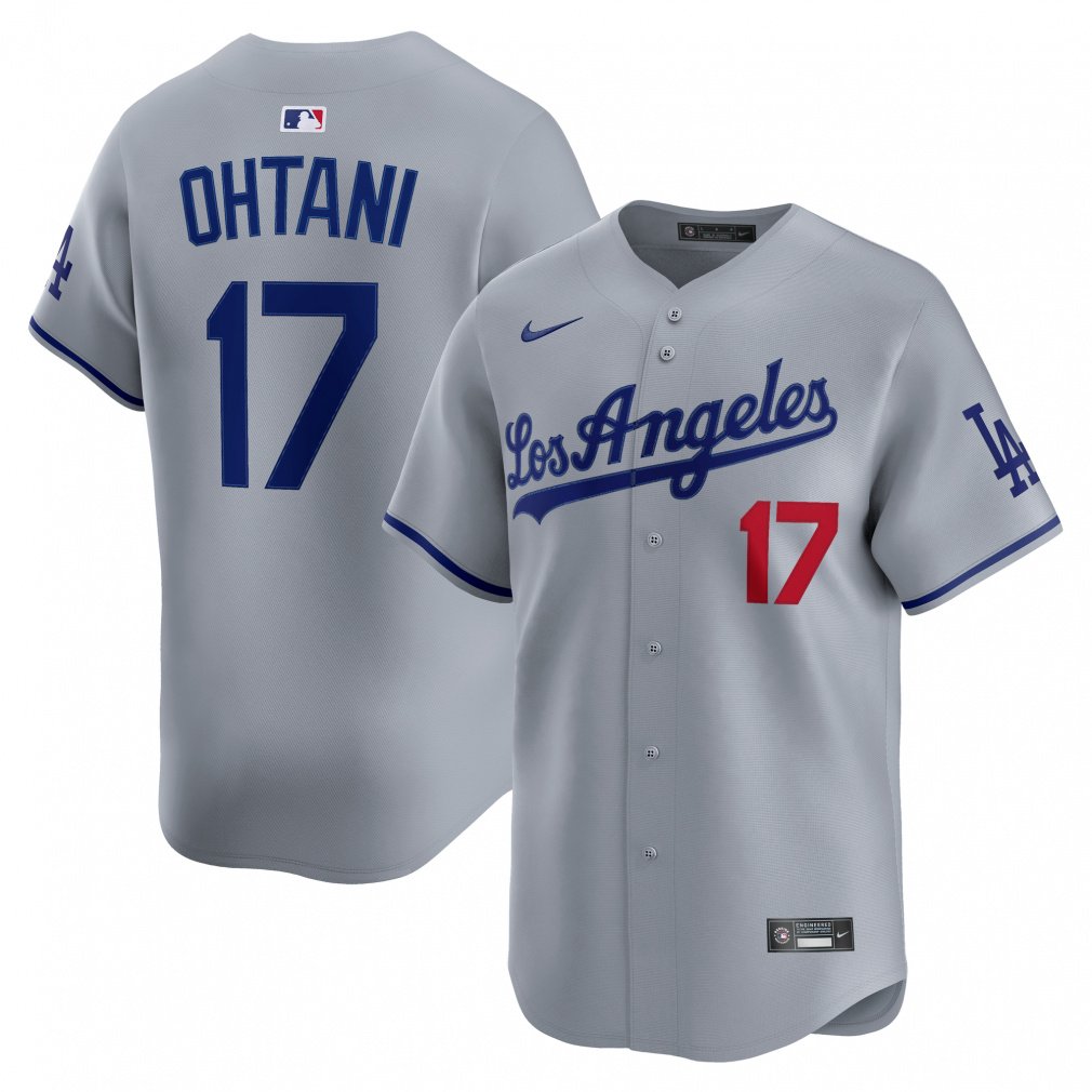 ドジャース 大谷翔平 ユニフォーム リミテッドジャージ ロード(グレー-S　メンズ)