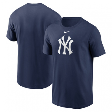 MLB ニューヨークヤンキース Mens Fuse Large Logo Cotton Tee